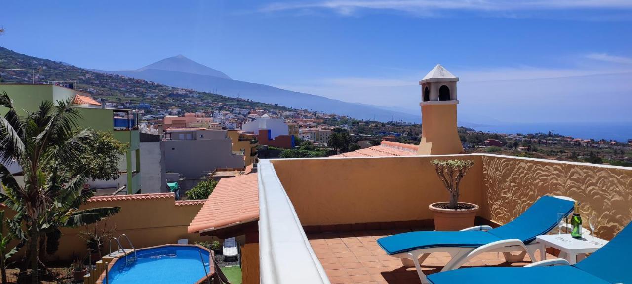 Casa" Vistas Al Teide" Mar Piscina Privada Parking Cubierto Gratuito En Las Instalaciones La Victoria de Acentejo エクステリア 写真