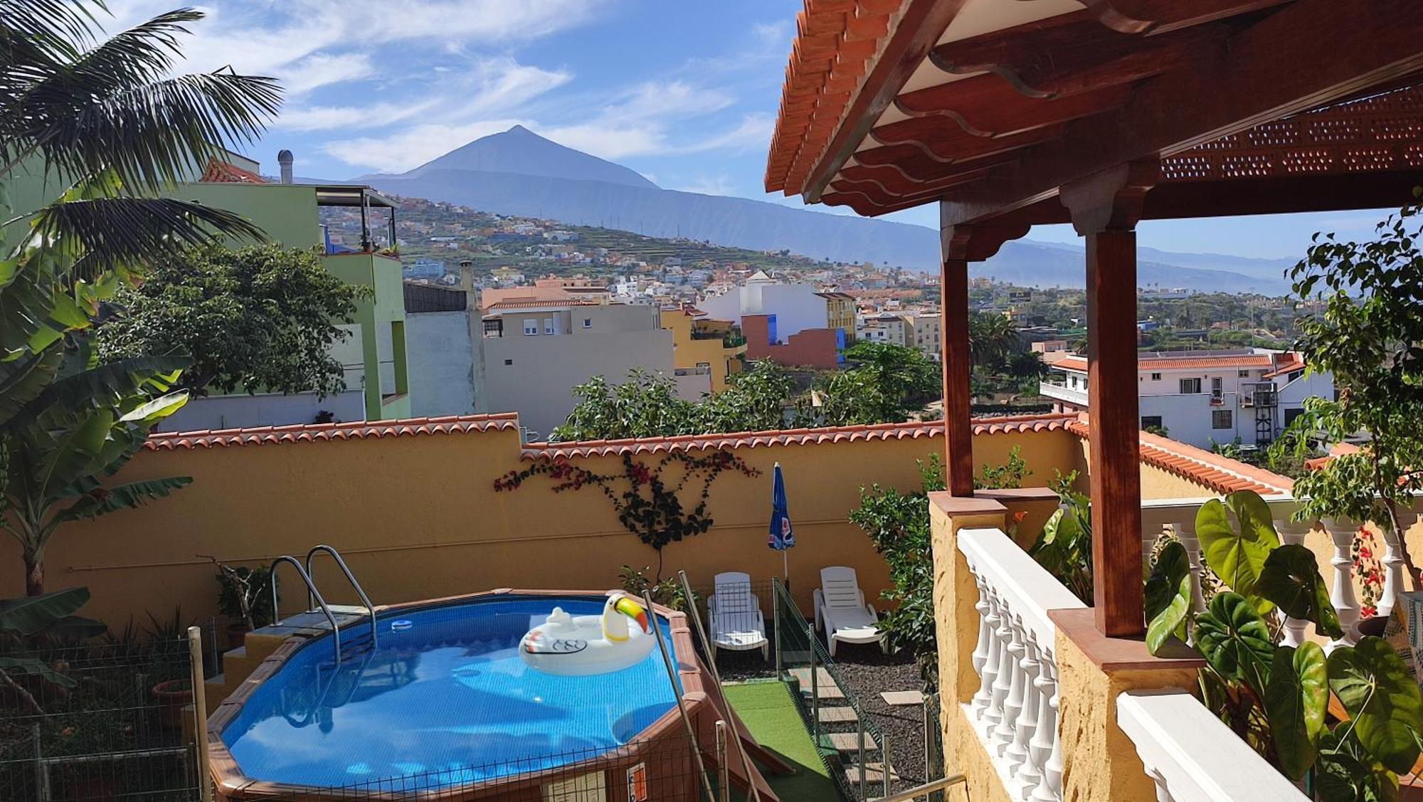 Casa" Vistas Al Teide" Mar Piscina Privada Parking Cubierto Gratuito En Las Instalaciones La Victoria de Acentejo エクステリア 写真